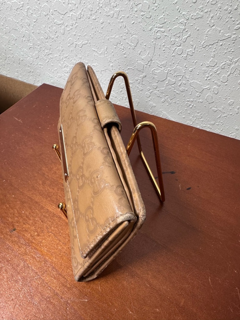 Auth GUCCI Guccissima W
Hook Bi-Fold Long Wallet Brown and Metallic Leather - Picture 3 of 11